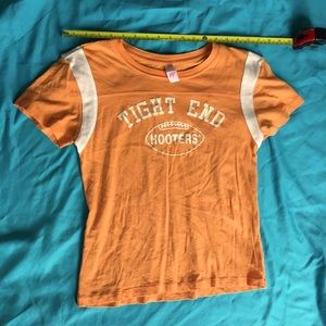 Hooters original orange/white shirt
